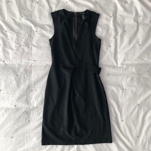 KENNETH COLE NEW YORK faux wrap dress with zipper back size XS